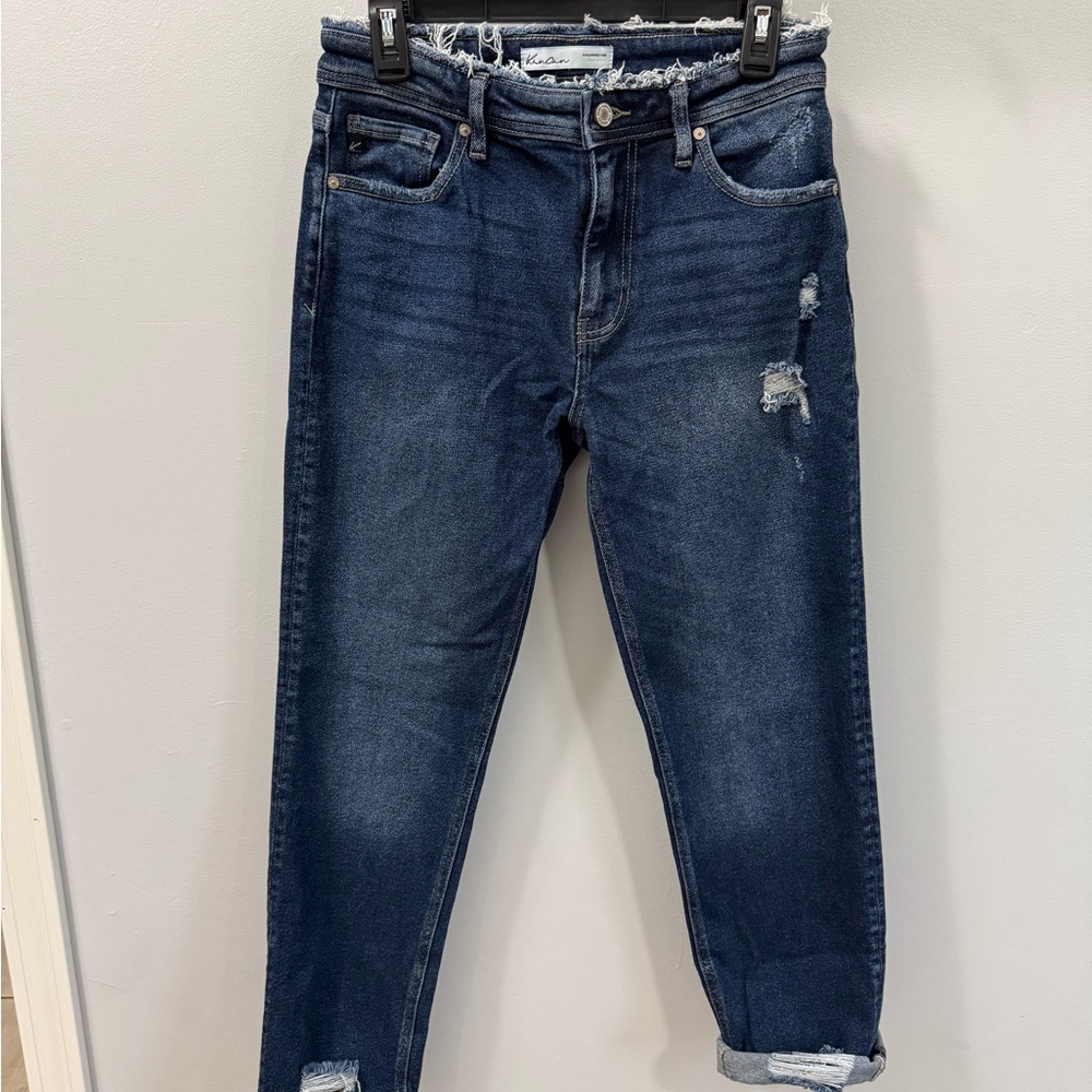 KanCan Dark Blue Distressed Jeans